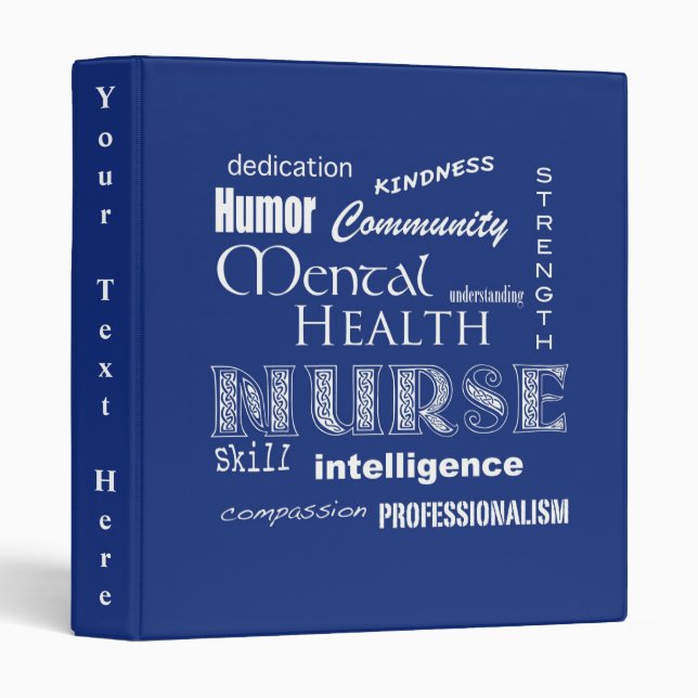 Mental Health Nurse-Attributes/Blueberry Binder (Front/Spine)