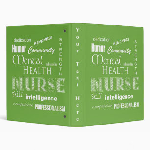 Mental Health Nurse-Attributes/Lime-Green Binder