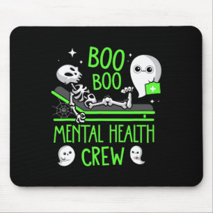 Mental Health Nurse Psych Boo Boo Crew Nursing Hal Mouse Pad