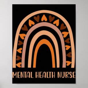 Mental Health Nurse Rainbow Spread Mental Health A Poster