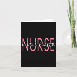 Mental Health Nurse Therapist Awareness Card