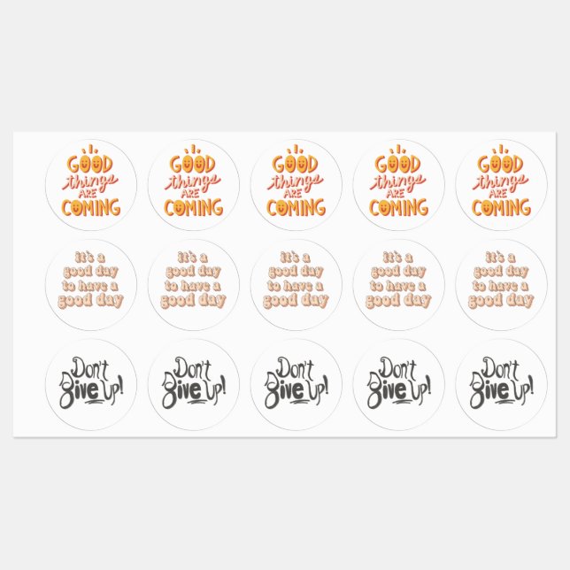 Mental Health Positivity Stickers (Sheet)