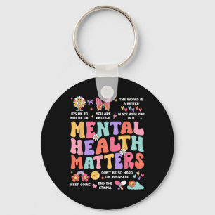 Mental Health Problem Autism Awareness Month Groov Keychain