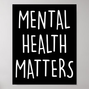 Mental Health Problems Awareness Month For Men And Poster