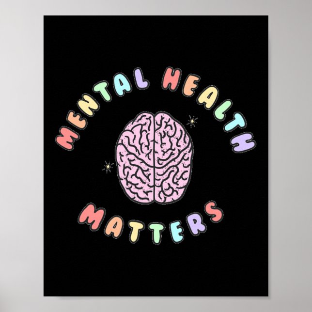 Mental Health Problems Awareness T  Poster (Front)