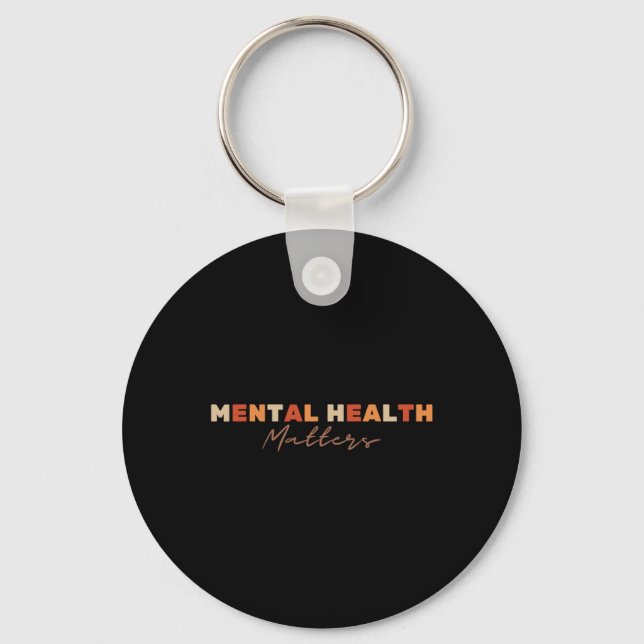 Mental Health Problems Depression Suicide Awarenes Keychain (Front)
