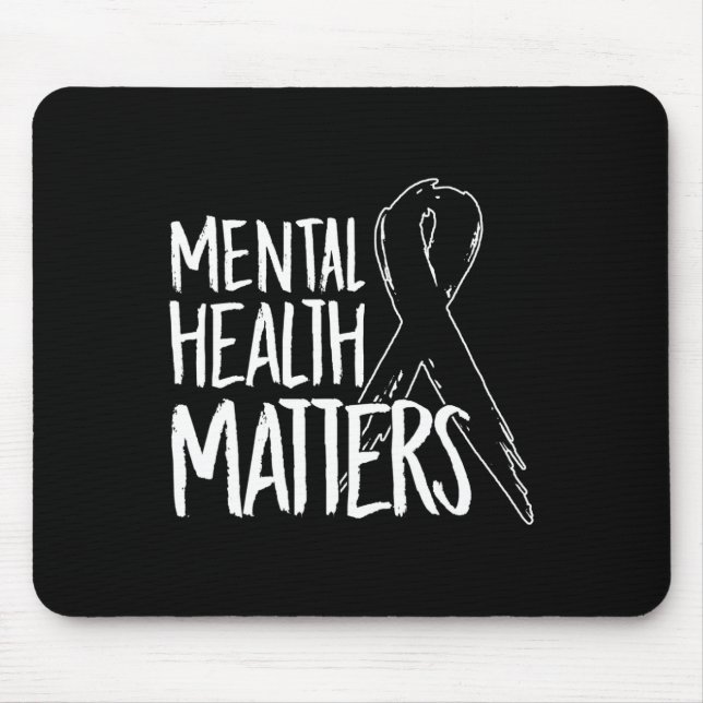 Mental Health Problems Design Suicide For Awarenes Mouse Pad (Front)