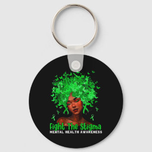 Mental Health Problems Fight The Stigma Afro Afric Keychain