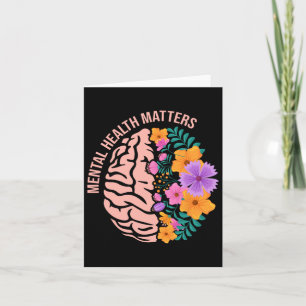 Mental Health Problems Gift Awareness Month Mental Card