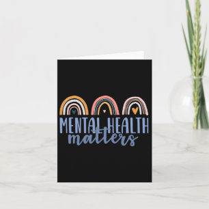 Mental Health Problems Gift End The Stigma Boho Ra Card