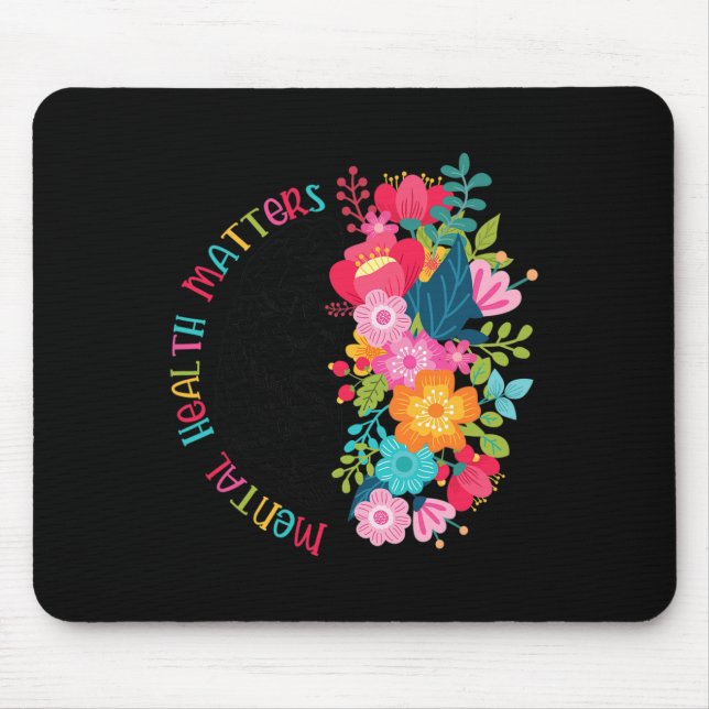 Mental Health Problems Gift Human Brain Illness Aw Mouse Pad (Front)