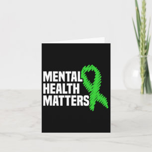 Mental Health Problems Green Ribbon Mental Health Card