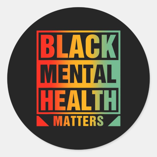Mental Health Problems Human Brain Counsellor Ther Classic Round Sticker (Front)