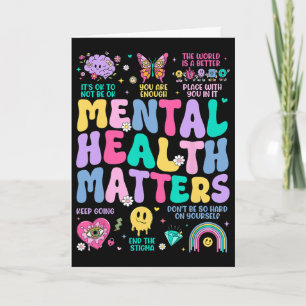 Mental Health Problems Human Brain Illness Awarene Card