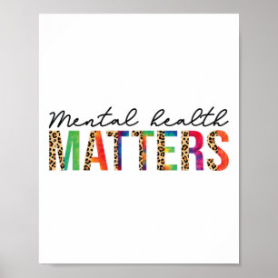 Mental Health Problems Human Brain Illness Awarene Poster