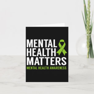 Mental Health Problems Men Women Kids Mental Healt Card