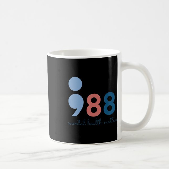 Mental Health Problems Suicide Prevention Awarenes Coffee Mug (Right)
