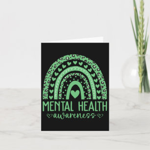 Mental Health Problems We Wear Green Mental Health Card