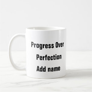 Mental Health Progress Not Perfection self growth  Coffee Mug