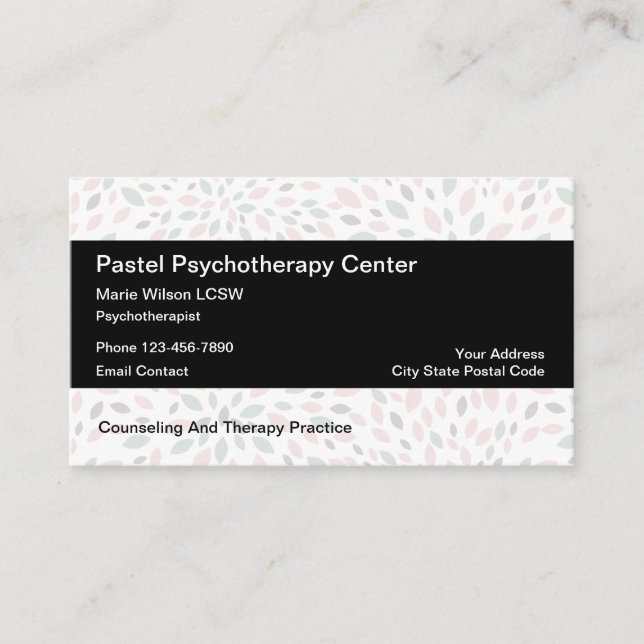 Mental Health Psychotherapy Business Card (Front)