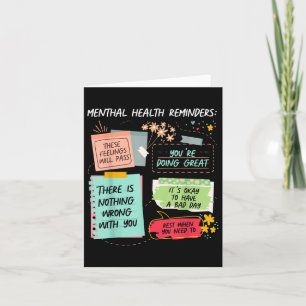 Mental Health Reminder Mental Health Inspirational Card