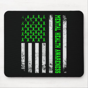 Mental Health S American Flag Mental Health Awaren Mouse Pad
