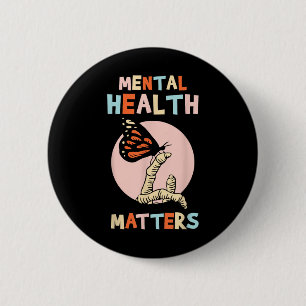 Mental Health S Awareness Brain Therapist  2 Inch Round Button