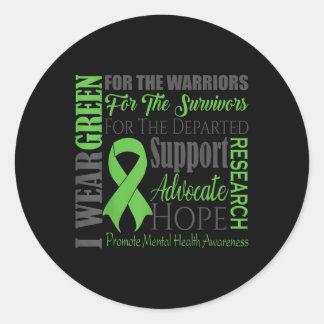 Mental Health S Awareness  Classic Round Sticker