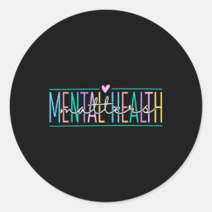 Mental Health S Awareness Classic Round Sticker