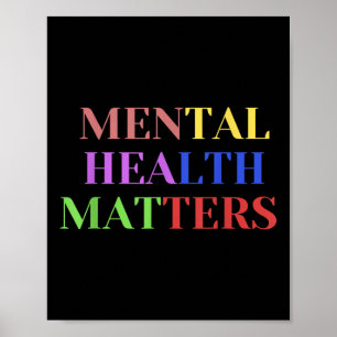 Mental Health S Awareness For Women Kid Men Gift  Poster
