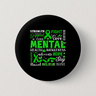 Mental Health S Awareness Hope Love Advocate Warri 2 Inch Round Button