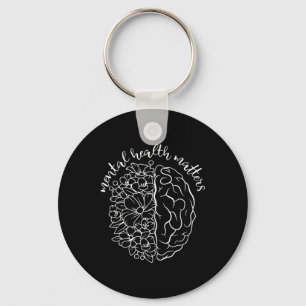Mental Health S Awareness Human Brain Illness Vint Keychain
