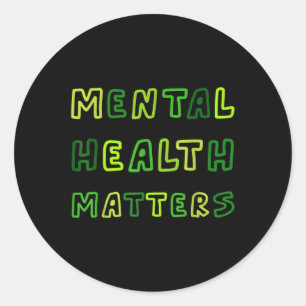 Mental Health S Awareness Month Support Squad Warr Classic Round Sticker