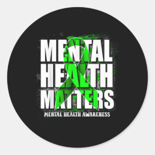 Mental Health S Awareness Month Support Squad Warr Classic Round Sticker