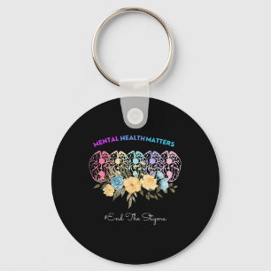 Mental Health S Brain Illness Awareness  Keychain
