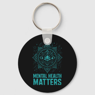 Mental Health S End Stigma Awareness  Keychain