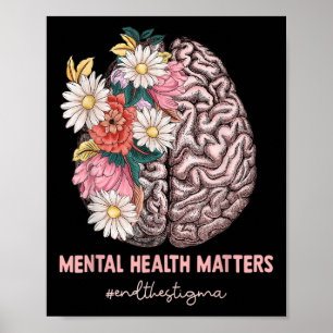Mental Health S End The Stigma Mental Awareness Gi Poster
