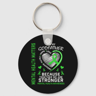 Mental Health S Godfather Mental Health Awareness Keychain