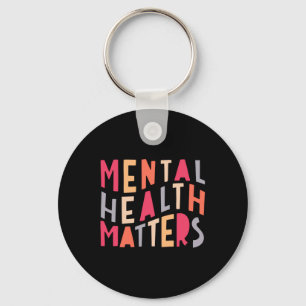 Mental Health S Human Brain Illness Awareness Supp Keychain