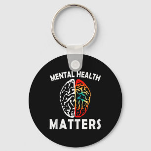 Mental Health S Human Brain Mental Health Awarenes Keychain