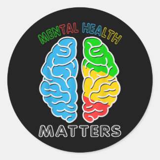 Mental Health S Mental Health Awareness  Classic Round Sticker