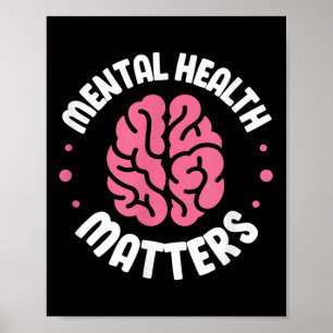 Mental Health S Mental Health Awareness Human Brai Poster