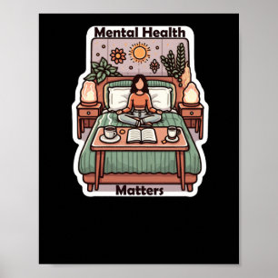Mental Health S - Positive Affirmation Daily Medit Poster