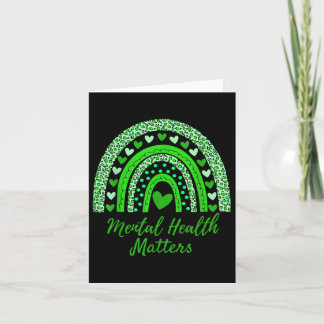 Mental Health S Rainbow Mental Health Awareness  Card