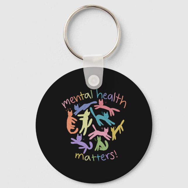 Mental Health S! Sticker  Keychain (Front)