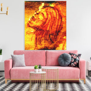 Mental Health Sadness Watercolor Painting Canvas Print