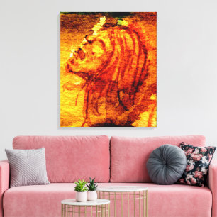 Mental Health Sadness Watercolor Painting Canvas Print