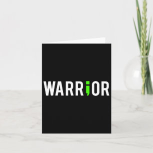 Mental Health Semi Colon Warrior Design Gift For S Card
