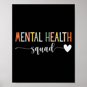 Mental Health Squad Brain Illness Mental Health Aw Poster