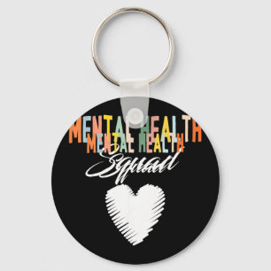 Mental Health Squad Cute Heart Mental Health Keychain